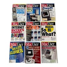 MacUser Magazine 1995 Eight Issues and May 1997 Issue Vintage Computer Magazines - $61.75