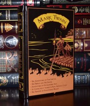 Five Novels by Mark Twain Sawyer Finn Wilson Yankee Court New Leather Bound Ed - £23.26 GBP