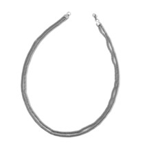 Stainless Steel Double Strand Mesh Necklace (24 in)  NEW in Gift Box!!  #JN1076 - £15.75 GBP