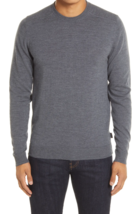 NEW Ted Baker London Men&#39;s Gray Sandkas Slim Fit Crewneck Sweater Size 6 /2 XL - £58.40 GBP