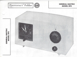 1956 Ge General Electric 895 Tube Clock Radio Photofact Service Manual Receiver - £7.80 GBP