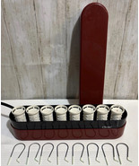 CLAIROL TRAVEL 8 MEDIUM HOT ROLLERS CURLERS CLIPS *Dual Volts World Trav... - $605.78 MXN