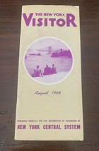 1948 le Nouvel York Visiteur New York Central Système Brochure Avec / Carte - $13.31
