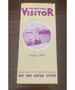 1948 le Nouvel York Visiteur New York Central Système Brochure Avec / Carte - £10.54 GBP