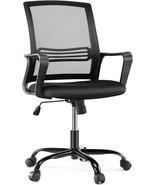Ergonomic Home Office Desk Chair With Padded Seat And Armrests, 360-Degree - £56.63 GBP