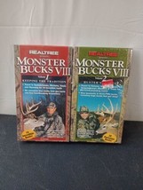 RealTree Monster Bucks Vlll VHS Tapes Volume 1 &amp; 2 Bill Jordan Deer Hunt... - $22.76