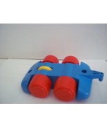 Vintage Fisher Price Little People Blue Car Tram Car Wagon - €6,03 EUR