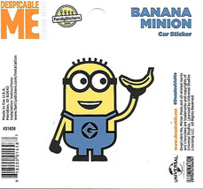 Despicable Me Banana Minion Figure Peel Off Car Sticker Decal NEW UNUSED - £2.36 GBP