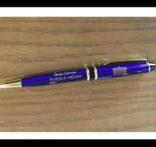 TRUMP PEN WHITE HOUSE BLUE GOLD SIGNATURE REPUBLICAN  PRESIDENT DONALD G... - $11.66