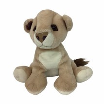 Goffa Light Brown Seated Lion Cub Plush 11&quot; H Stuffed Animal Toy - £14.63 GBP