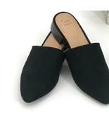 A New Day™ ~ CODI ~ Size 5.5 ~ Black ~ Faux Suede ~ Mules ~ Slip On Shoe - £17.88 GBP