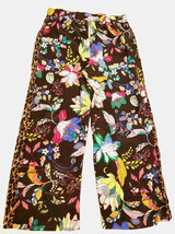 Johnny Was 100%Silk Multicolor Floral Comfortable Pants Sz.XL - $179.98