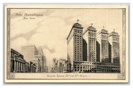 Hotel Pennsylvania New York Città Nyc Ny Unp Wb Cartolina - £2.65 GBP