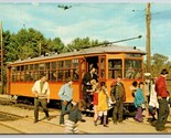 Seashore Trolley Museum Kennebunkport ME Train No 582 UNP Chrome Postcar... - $8.86