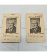 (2) Vintage 2.25&quot; X 4&quot; Notepad Blank Pages H.R. &quot;Reg&quot; Turney For County ... - $168.69 MXN
