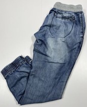 Rue 21 Jeans Women&#39;s Size S 29 X 22 Blue Distressed Capris Denim with Cuffs - £7.86 GBP