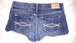 EUC! Abercrombie &amp; Fitch Perfect Stretch Blue Jean Shorts Size 2 W 26 Ladies NY - £8.47 GBP