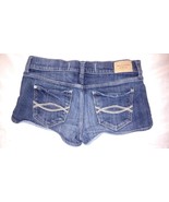 EUC! Abercrombie &amp; Fitch Perfect Stretch Blue Jean Shorts Size 2 W 26 La... - £8.60 GBP