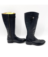 Frye Womens Black Leather Side Zip Low Heel Boots Size 7.5 - $1,010.81 MXN