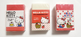 Hello Kitty Eraser Set 2008&#39; SANRIO Old Rare - £18.84 GBP