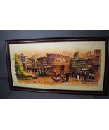 Original Oil on Canvas ” Iraqi Old City Scene” Artwork Painting Signed 1... - $315.22 CAD