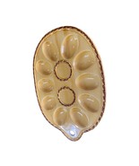 Egg Platter Vintage Gold Deviled Eggs Plate Ceramic Japan 9.5x6 Ceramic - $376.73 MXN