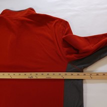 Nordictrack Mens Orange & Gray 1/4 Zip Long Sleeve Pullover Sweatshirt Chest 52" image 15