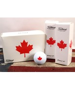 NEW - Titleist PRO V1 Canada Maple Leaf Golf Balls - 6 Count - $86.15 CAD