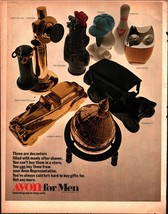 Avon for Men 1969 Vtg Print Ad 10x13 Novelty Aftershave Decanters Snoopy Cars c7 - £20.76 GBP