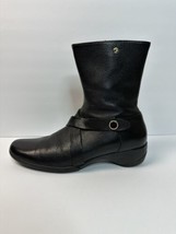 Pierre Cardin Ankle Boots Sz 36 Black Short Boots Zip Up - £35.94 GBP