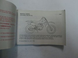 1987 Honda XR80R Owners Manual WORN DAMAGED FACTORY OEM BOOK 87 DEAL - £12.50 GBP