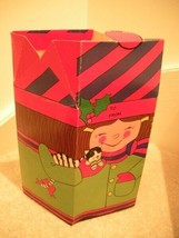 Christmas Gift Box Holds Surprises Treats Gifts Presents Etc - Vtg 60s Art - £4.94 GBP