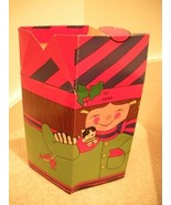 Christmas Gift Box Holds Surprises Treats Gifts Presents Etc - Vtg 60s Art - £4.94 GBP