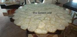 White Quartz Agate Table Top, Natural Stone Table, Coffee Table, Outdoor Decor - £1,895.60 GBP