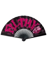 Kreepsville 666 John Waters Filthy Gothic Punk Horror Fabric Hand Fan HW... - £19.68 GBP