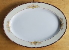 Vintage Meito China Hand Painted 12&quot; Oval Platter - £11.78 GBP