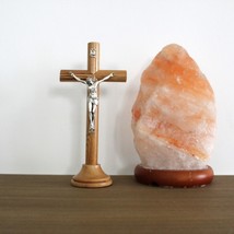 8 Inches Olive Wood Standing Cross Handmade in Jerusalem the Holy Land. ... - £39.01 GBP