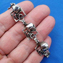 Elegant Design Art Deco Sterling Silver Bracelet Unique Vintage Rose Nat... - $8,953.33 MXN