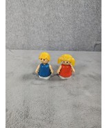 Vintage Playskool 1980&#39;s Lil Playmates Little People Lot of 2 Figures - £7.57 GBP