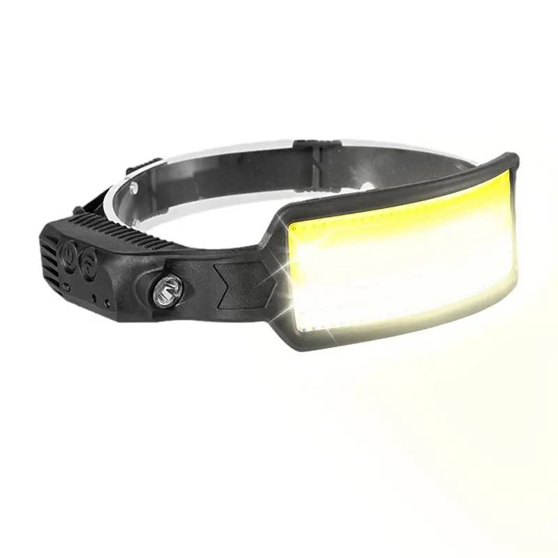 Rechargeable LED Headlamp LED Headlight With Motion Sensor Rechargeable Head - £16.66 GBP+