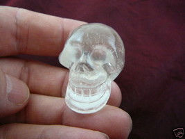 #HH103-B HUMAN SKULL QUARTZ CRYSTAL GEM skulls Brazil gemstone - £18.27 GBP