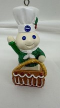 Toboggan Fun Danbury Mint Pillsbury Doughboy Glitter Ornament - $24.70