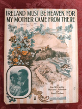 Sheet Music Ireland Must be Heaven Mother Came From There McCarthy Fischer 1916 - £12.93 GBP