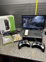 XBOX 360 4GB + KINECT Sensor, Two Controllers, DVD Controller, And Two Games. - £91.92 GBP
