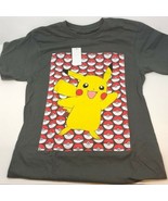 Pokemon Men&#39;s Pikachu Pokeball Graphic Tee Size L - £17.50 GBP