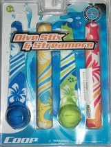 Coop Dive Stix &amp; Streamers Sticks Pool Water Game Swim Fun Toy Kids Beach - £11.96 GBP