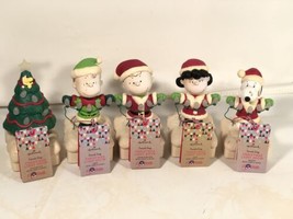 Hallmark Peanuts Gang Wireless Band Christmas Sound and Light Show 2015 Set of 5 - £238.69 GBP