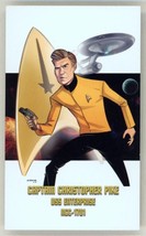 Star Trek Strange New Worlds Anson Mount Captain Pike &amp; USS Enterprise Art Card - £10.16 GBP
