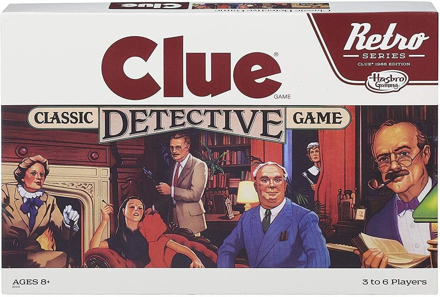 Retro Series Clue 1986 Edition Board Game Classic Mystery Games for Kids Family  - $51.27
