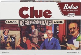 Retro Series Clue 1986 Edition Board Game Classic Mystery Games for Kids... - $51.27